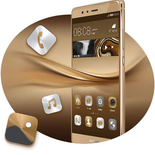 Theme for P8 & P10 Gold Wallpa 2.0.50