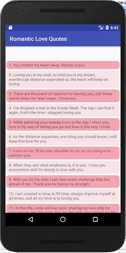 Romantic Love Quotes 1 تصوير الشاشة