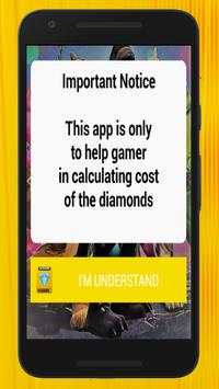 Diamond💎Calculator for Free Fire Free screenshot 3