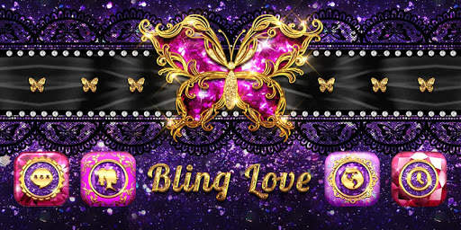 Bling Love GO Launcher Theme screenshot 5