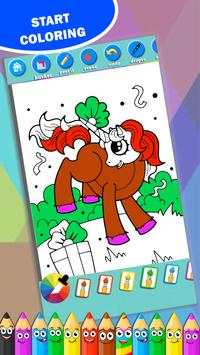Unicorn Magic Coloring Book screenshot 4
