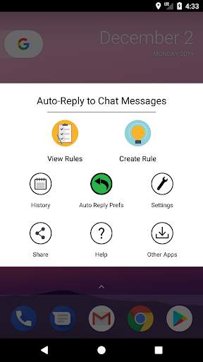 Auto Reply to Chat Messages - Free screenshot 1