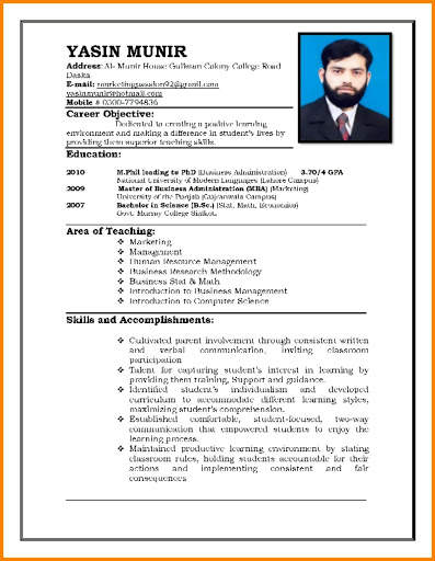 CV Format 2019 скриншот 2