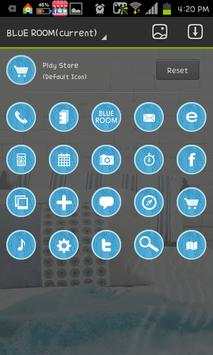 Blue room go launcher theme screenshot 4