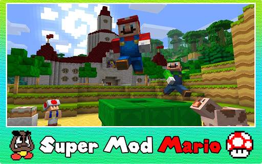 Super Mod Mario - Adventure for Minecraft PE 2021 4 تصوير الشاشة