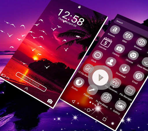 Sunset Launcher Theme screenshot 6