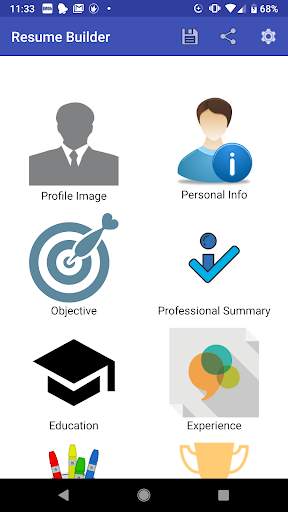 Resume Builder App screenshot 1