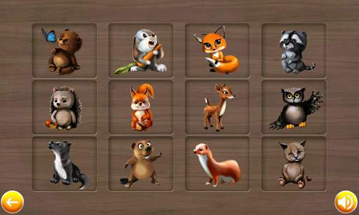 Forest animals - kids puzzle screenshot 2