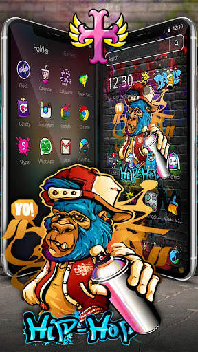 Hip-hop Cool Graffiti Monkey Theme🐵 screenshot 3