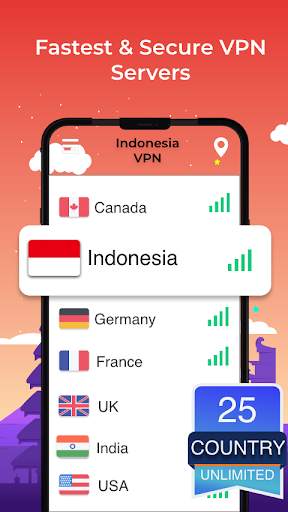 Indonesia VPN - Free, Fast & Secure VPN Proxy screenshot 2