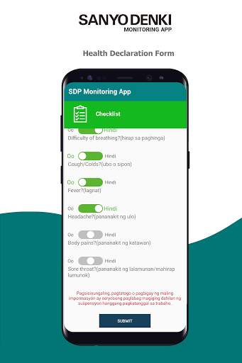 SDP Monitoring App 4 تصوير الشاشة