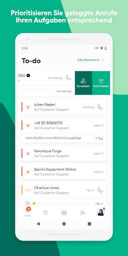 Aircall - Moderne VoIP-Telefon screenshot 2