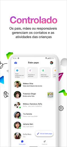O aplicativo de mensagens para screenshot 3