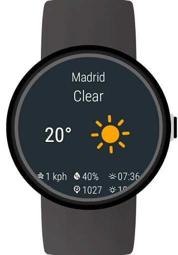 Weather for Wear OS (Android Wear) screenshot 1