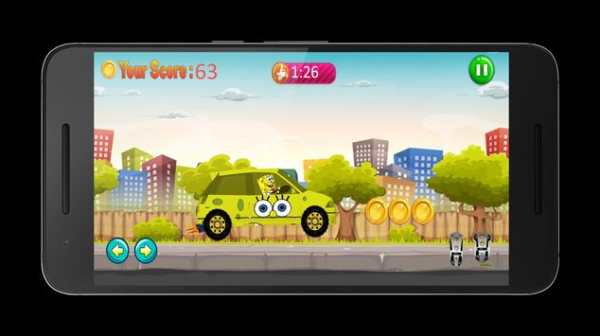 Sponge-bob Racing Car screenshot 2
