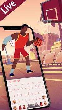 Crazy Final Basketball Keyboard Theme स्क्रीनशॉट 2