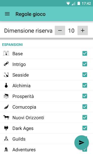 Selettore carte Dominion screenshot 1