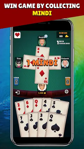 Mindi (MendiCot) - Free Indian Card Game. screenshot 4