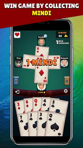 Mindi (MendiCot) - Free Indian Card Game. скриншот 4