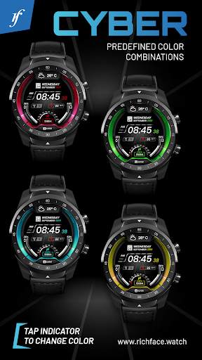Cyber Watch Face скриншот 2