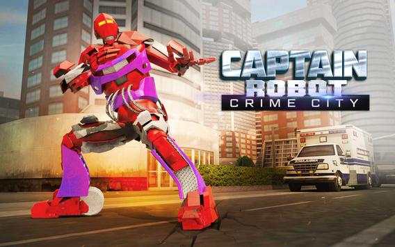 Captain Robot Transform: Crime Battle City स्क्रीनशॉट 4