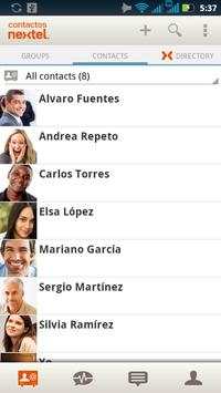 Contactos Nextel screenshot 1