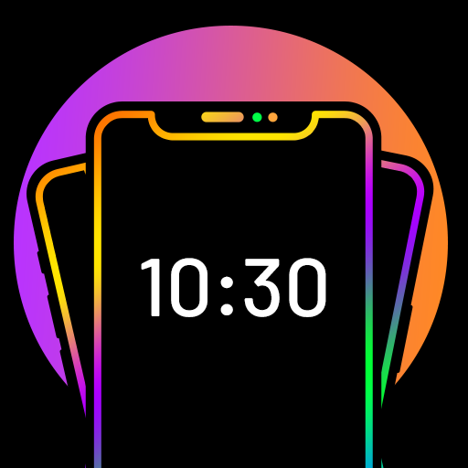 Edge Lighting Colors - Round Colors Galaxy icon