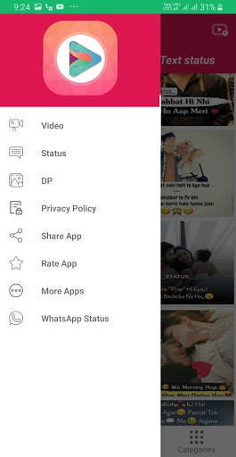 Love Joy Video Status - DP - Text Message screenshot 3