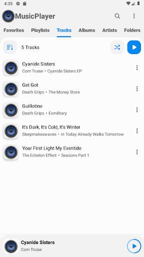 Black Music Player (no ads) screenshot 4
