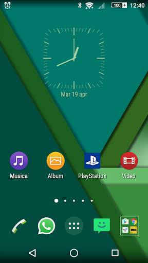MonoChrome Green for Xperia screenshot 1