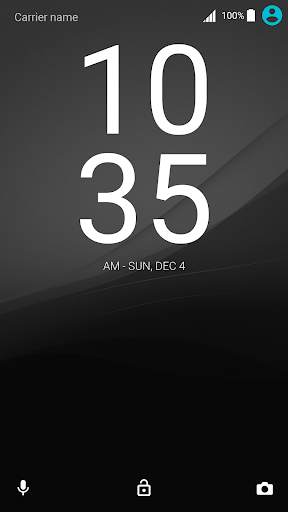 Black theme for XPERIA 2 تصوير الشاشة