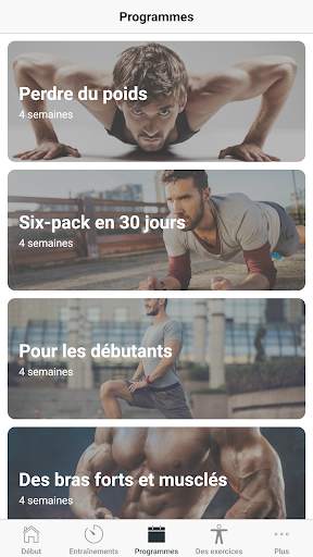 Exercices de musculation pour les hommes screenshot 2