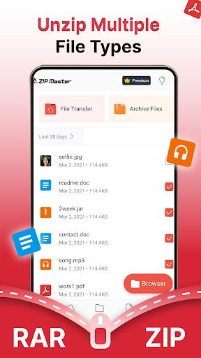 AZIP Lite: ZIP / RAR, Unzip screenshot 2