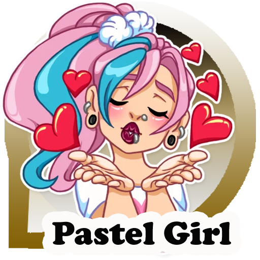 Pastel girl Sticker For WAStickerapp icon