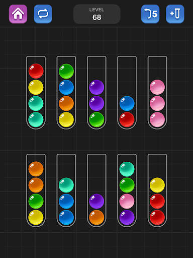 Sortir Bola, Game Puzzle Warna screenshot 11