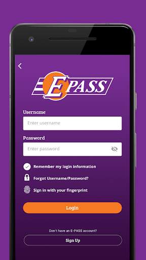 E-PASS Toll App screenshot 2