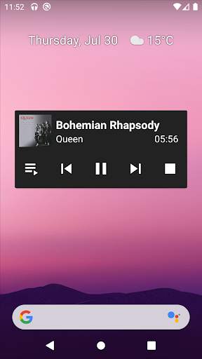 Simple Music Widget screenshot 2