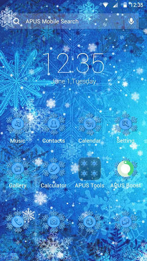 Frozen-APUS Launcher theme screenshot 1