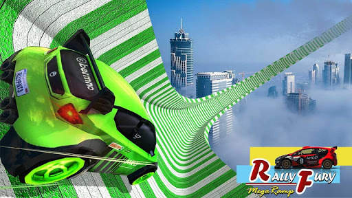 Mega Ramp Rally Fury Car Racing Stunts Tricky Test screenshot 1