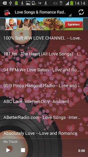 Love Songs & Romance Radio screenshot 1