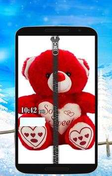 Teddy Bear Zipper Lock screenshot 2