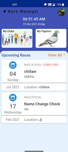 Pigeon Race Manager screenshot 1