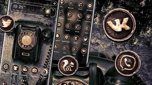 Vintage Telephone Launcher Theme screenshot 1