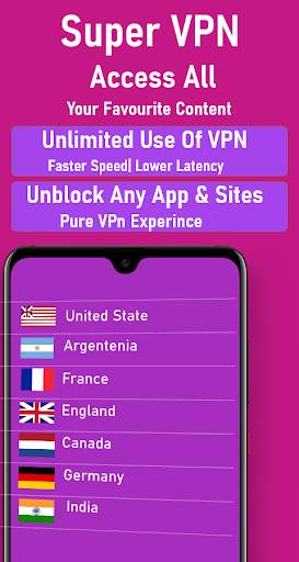 Super VPN Hotspot Proxy Shield screenshot 3