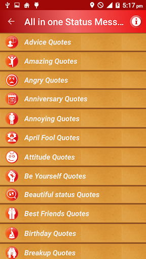 All Status Messages & Quotes screenshot 1