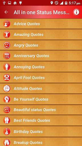 All Status Messages & Quotes screenshot 1