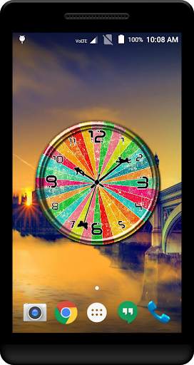 Colorfull Clock Live Wallpaper screenshot 2