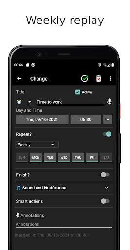 APR Alarm and pill reminder скриншот 5