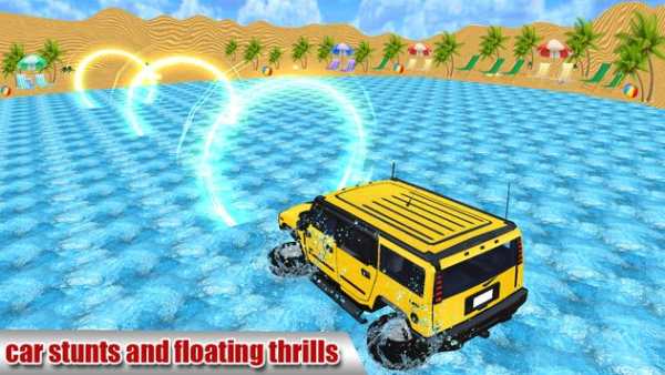 Water Surfer Beach Racing Car & Jeep Float Driving screenshot 3