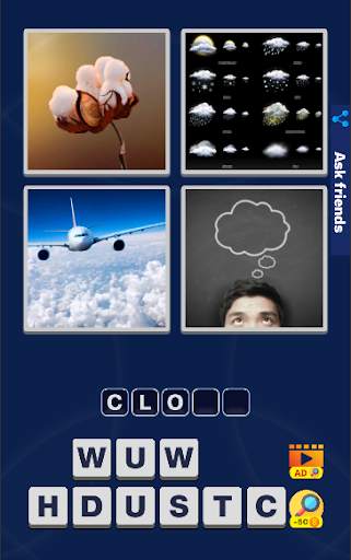 4 Pics 1 Word Quiz Game screenshot 3